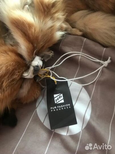 Шкуры рыжей лисы,фабричной выделки