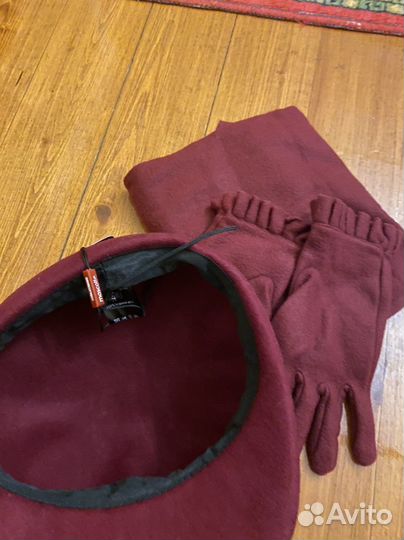 Шарф перчатки кепка