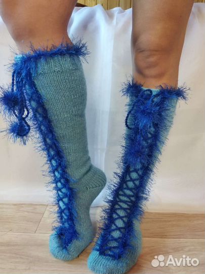 Гольфы женские вязаные