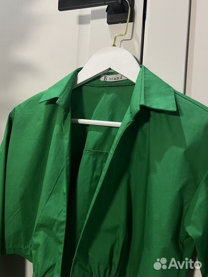 Укороченная рубашка женская