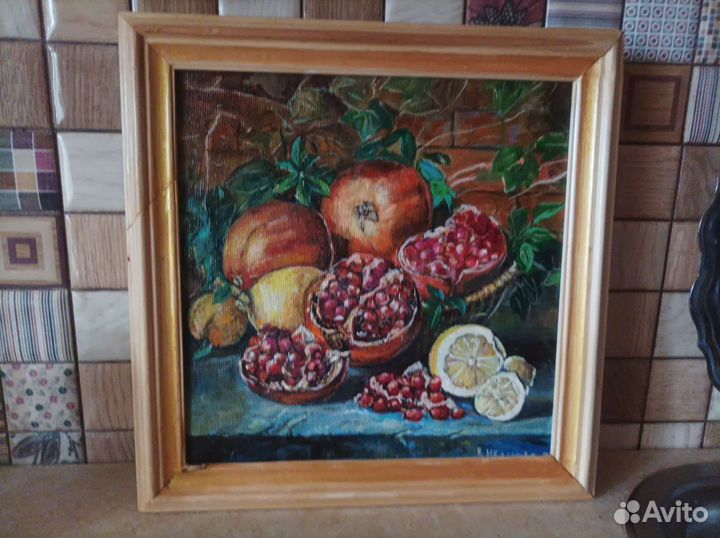 Картина маслом на холсте натюрморт