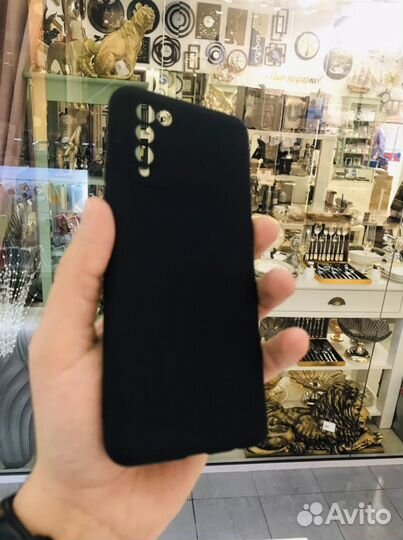 Чехол для Honor 10X Lite силиконовый черный