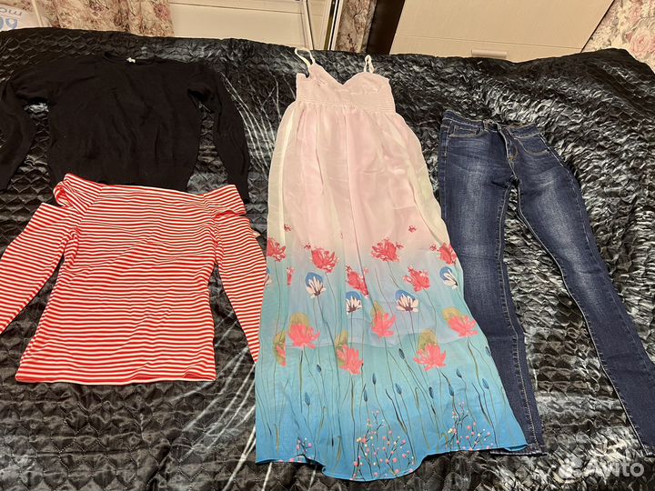 Большой пакет одежды на девочку/девушку xxs