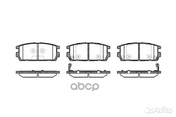 877 02 колодки дисковые з Hyundai Terracan HP