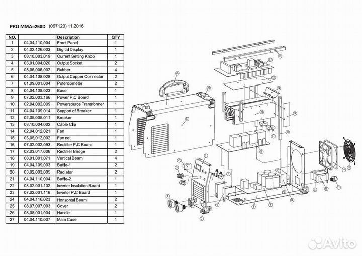 Сварочный инвертор TSS PRO MMA-250D