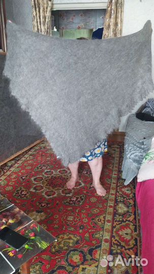 Пуховый платок паутинка