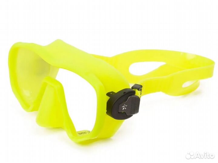 Набор маска и трубка Сенеж Black Yellow