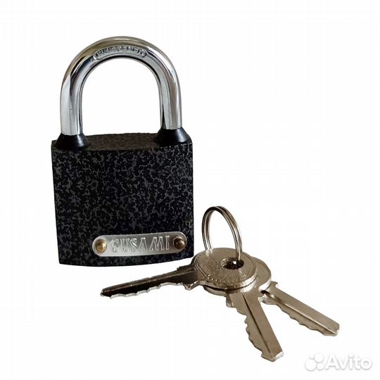 Замок навесной металлический, 1 набор 3 штуки