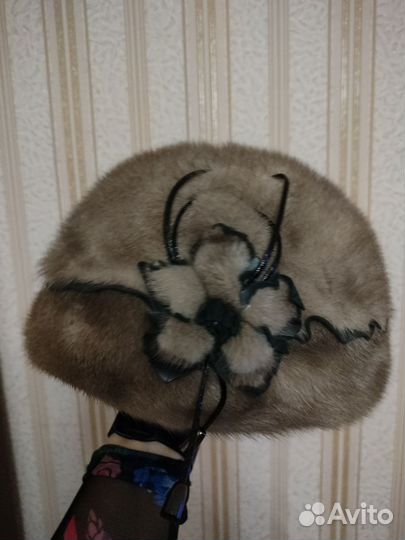 Шапка норковая женская