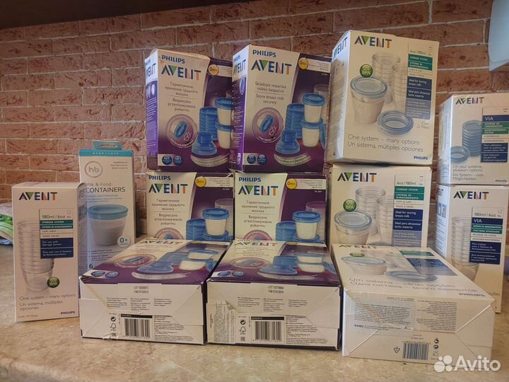Avent контейнеры для хранения грудного молока