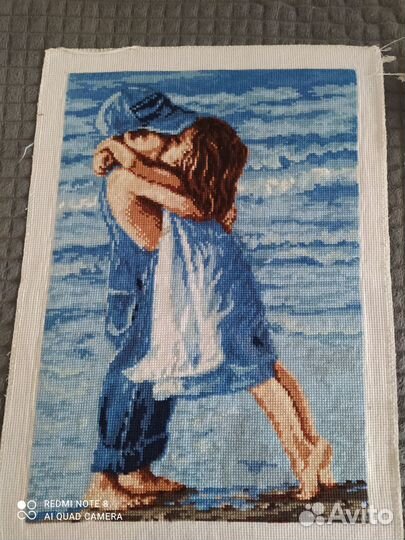 Картина вышитая крестом ручная работа