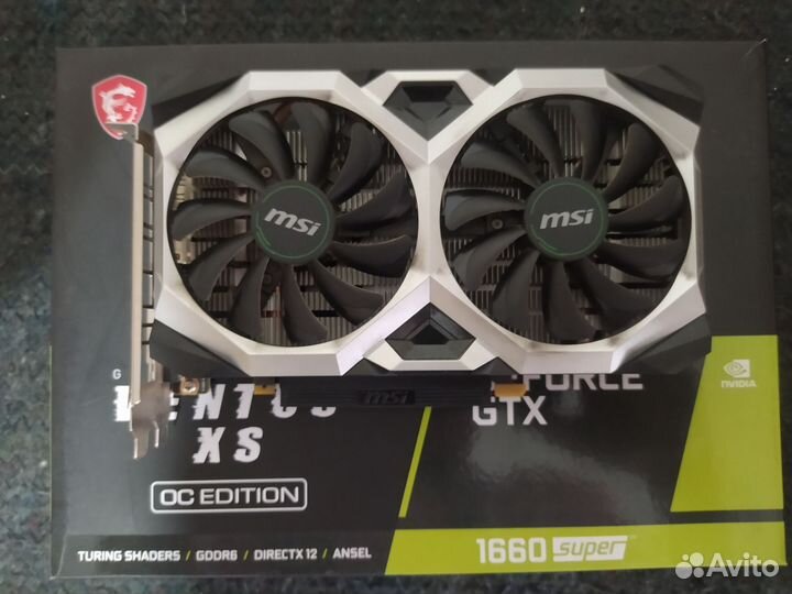 GTX 1660 Super MSI Ventus, состояние, комплект