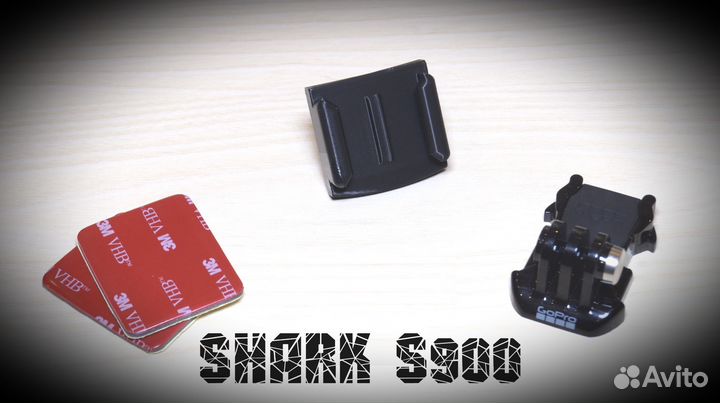 Крепление камеры GoPro на Мотошлем shark S900