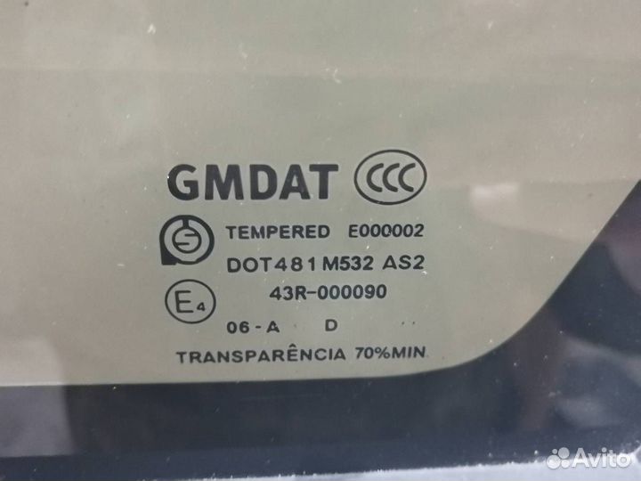 Стекло кузовное глухое правое Chevrolet Lacetti J2