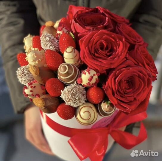 Букет из клубники в шоколаде