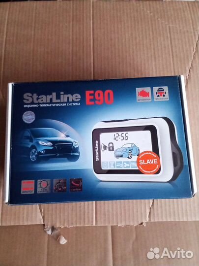 Коробка и брелок от автосигнализации StarLine E90