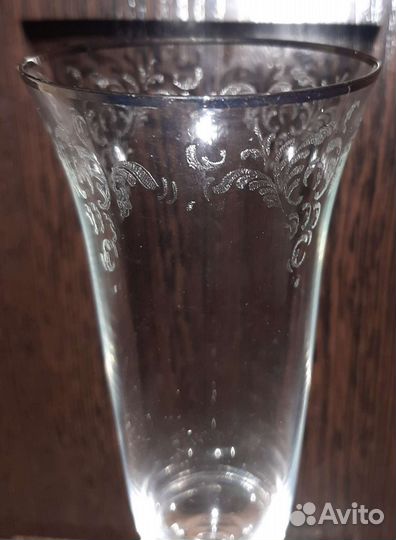 Бокалы под шампанское хрусталь. 6 шт