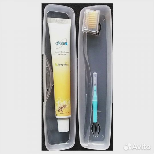 Набор зубная паста и щётка Атоми