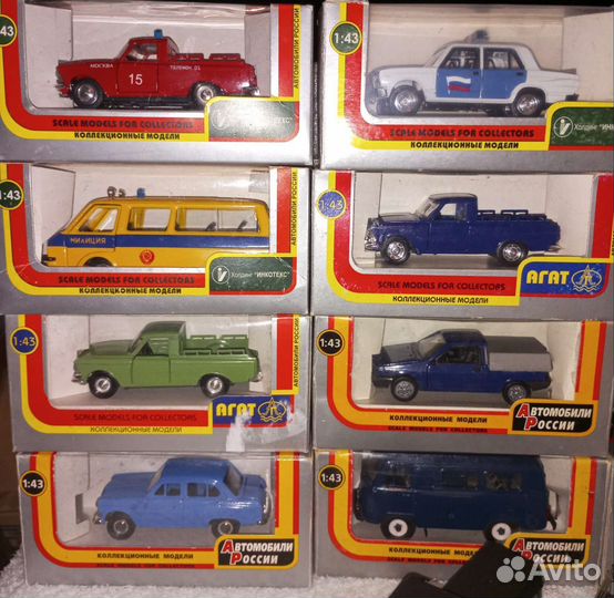 Модели автомобилей ссср/рф. Часть I. агат 1:43