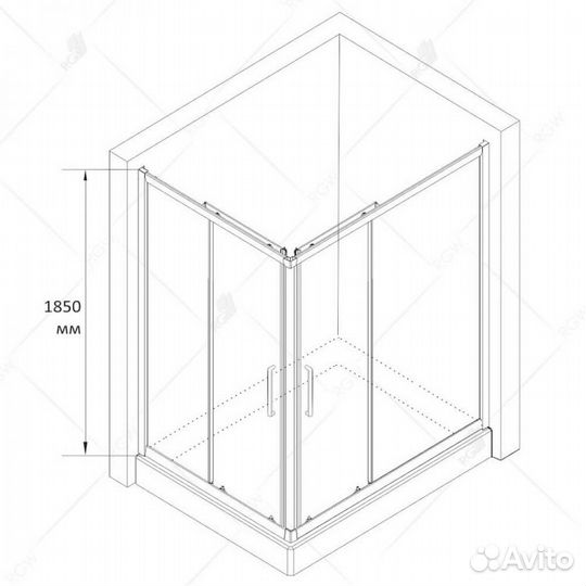 Душевой уголок RGW Classic CL-44 100x90