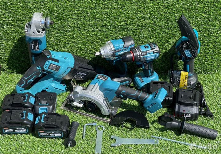 Аккумуляторный набор makita 7 в 1