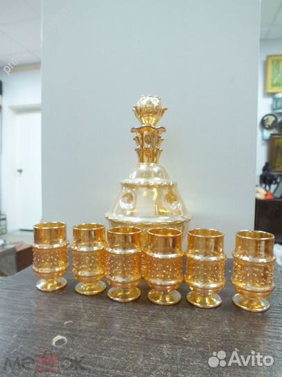 Вазы, графины, самовар выдувное стекло винтаж СССР