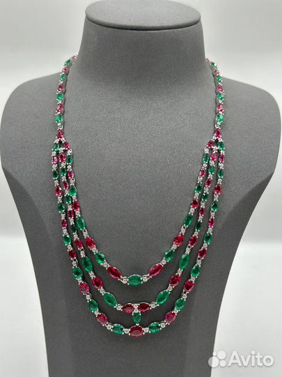 Колье Серьги Браслет Кольцо Серебро