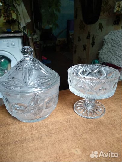 Салатница СССР хрусталь