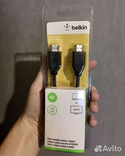 Кабель hdmi belkin 18 Гбит\с, 1.5м