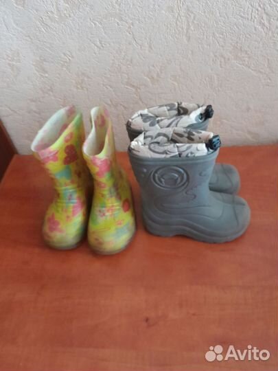 Детские резиновые сапоги 23 размер
