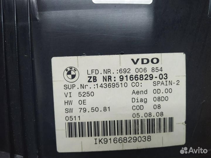 Панель приборов (Щиток ) BMW 3 E90/E91 (2005-201