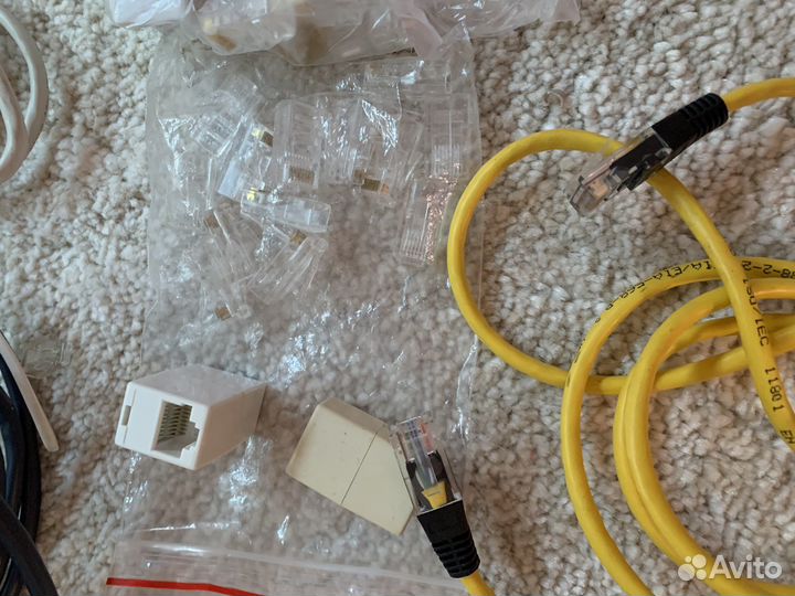 Интернетный кабель, переходники, соединители