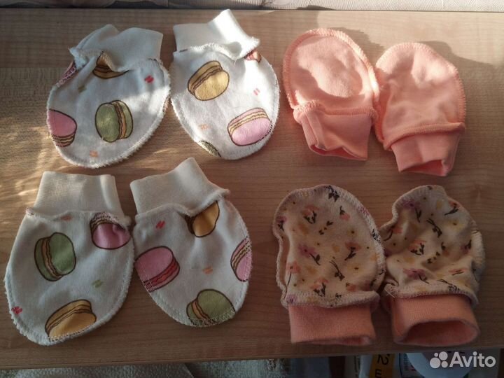 Антицарапки варежки для новорожденных