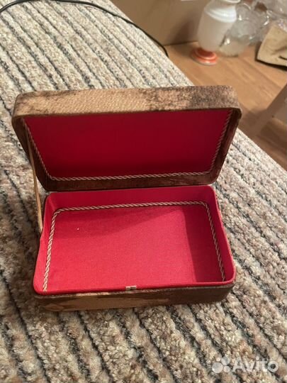 Шкатулка из натуральной кожи