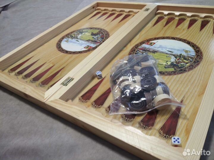 Шахматы нарды шашки 3 в 1 Куликовская битва