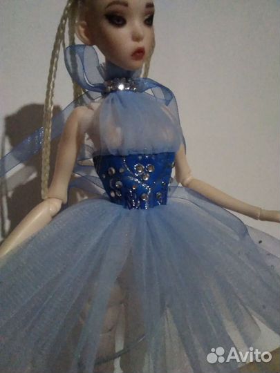 Платье для куклы рекаст Поповых. В наличии