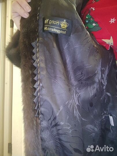 Шуба норковая орех 48 50