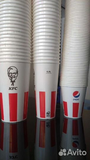 Бумажные стаканы 300мл