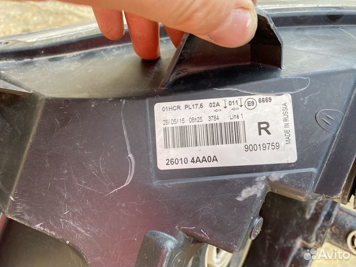 Фара правая Nissan almera g15