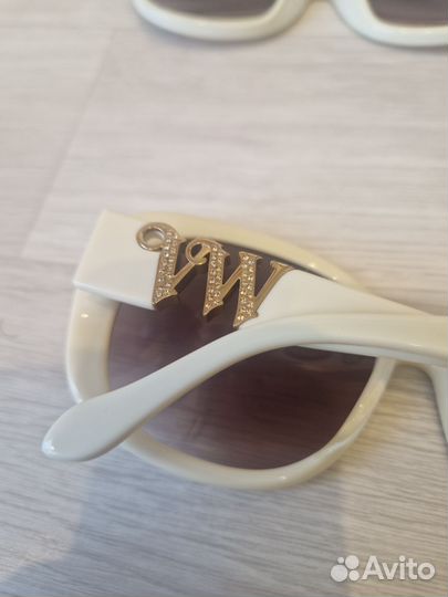 Очки женские бежевые кремовые белые