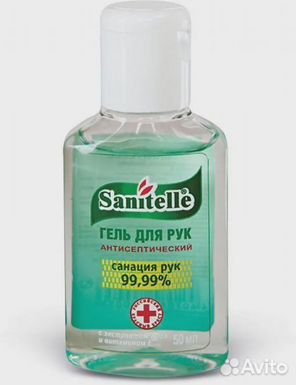 Антисептик гель для рук Sanitelle с витамином E