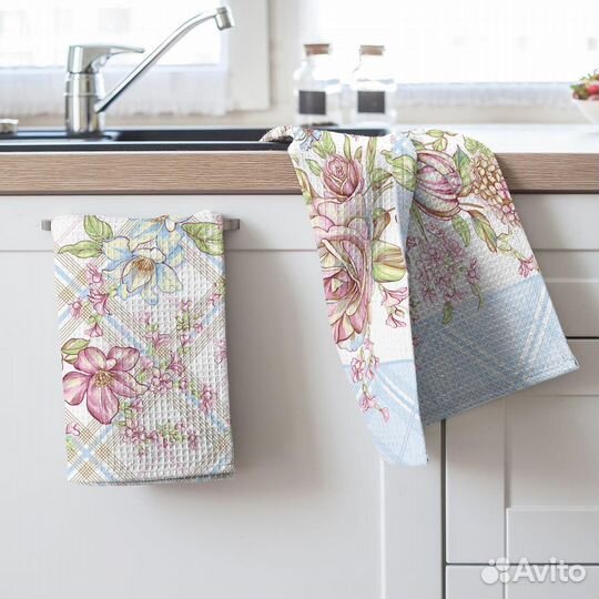 Полотенца вафельные