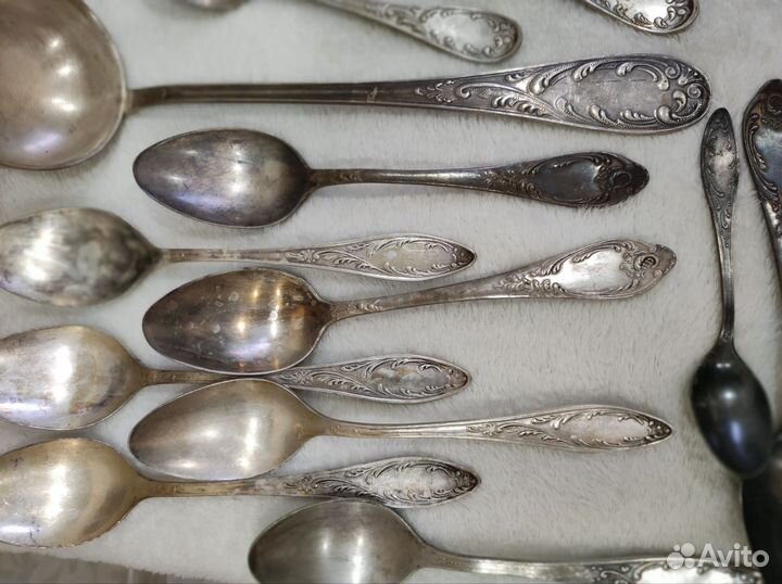 Мельхиоровые столовые приборы СССР