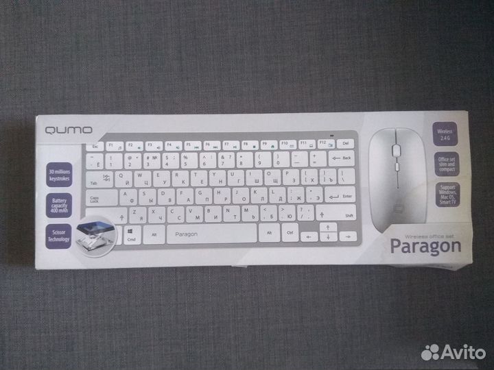 Беспроводная клавиатура и мышь paragon