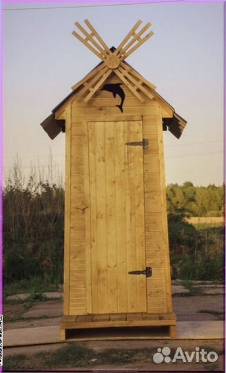 Дачный туалет деревянный NCM