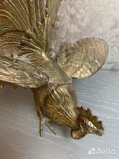 Бронзовая статуэтка Петух