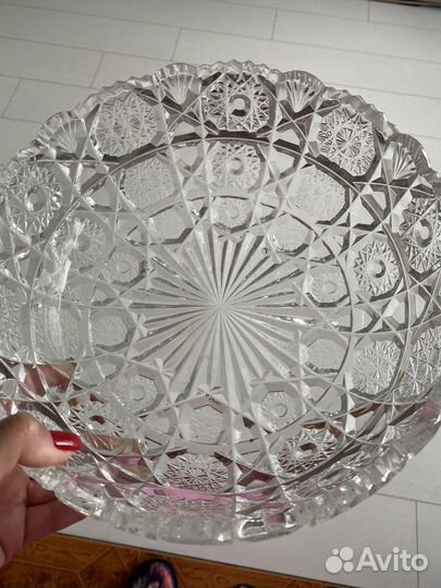 Ваза хрустальная