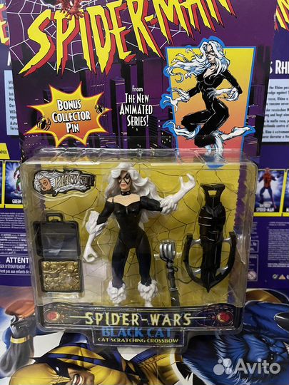 ToyBiz Человек-паук 1994 Toy Biz Black Cat Marvel