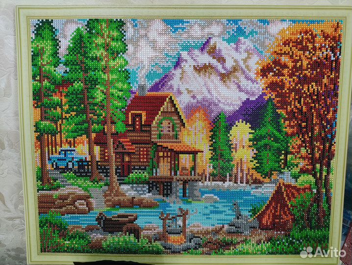 Готовая Картина по номерам алмазная мозаика