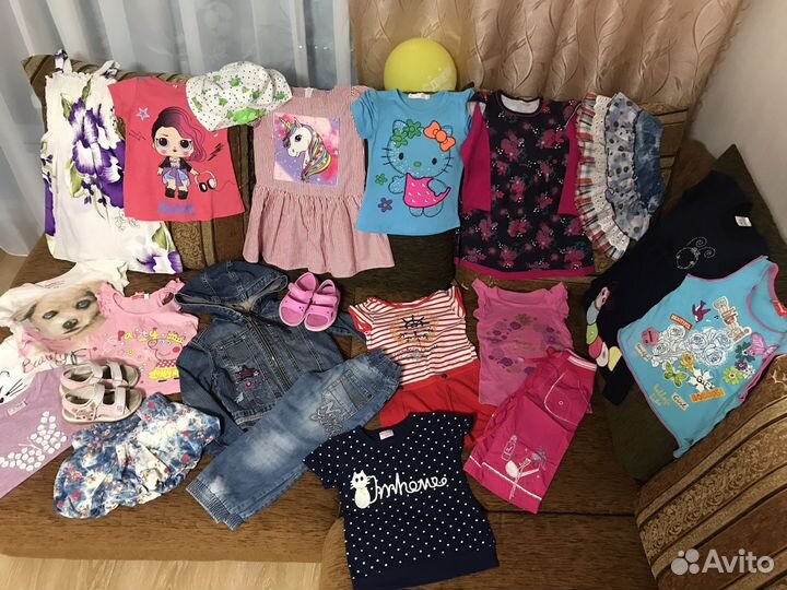 Вещи пакетом на девочку 92 98